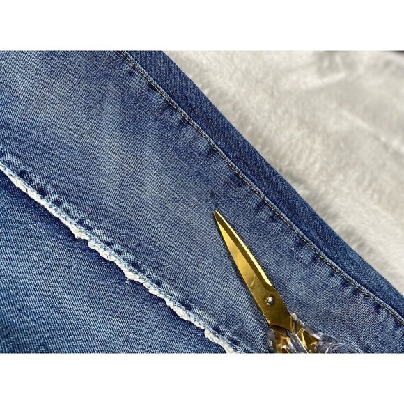 Zara Basic Z1975 Denim Skinny Jeans with Raw Hem Women's Size 6/28 - Picture 5 of 14